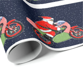 Motocross Racing Weihnachten Geschenkpapier
