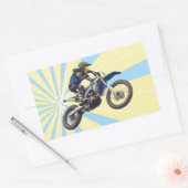 Motocross Rechteckiger Aufkleber (Umschlag)
