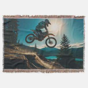 Motocross-Rennfahrer am Spirit Lake Decke