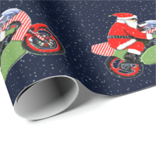 Motocross-Rennsport Weihnachten Geschenkpapier