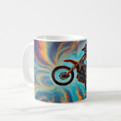 Motocross Rider and Dreamscape Kaffeetasse (Vorderseite Links)