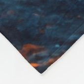 Motocross Rider auf einem Vulkan Fleecedecke (Ecke)