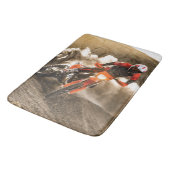 Motocross Rider Badematte (Schrägansicht)