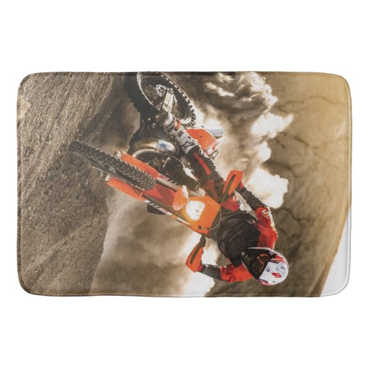 Motocross Rider Badematte (Vorderseite)