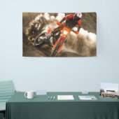 Motocross Rider Banner (Messeveranstaltung)