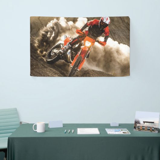 Motocross Rider Banner (Messeveranstaltung)