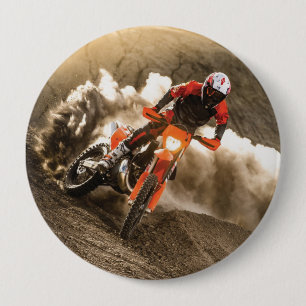 Motocross Rider Button
