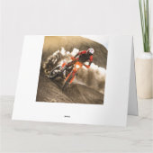 Motocross Rider Dankeskarte (Rückseite)