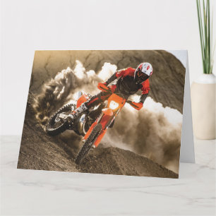 Motocross Rider Dankeskarte