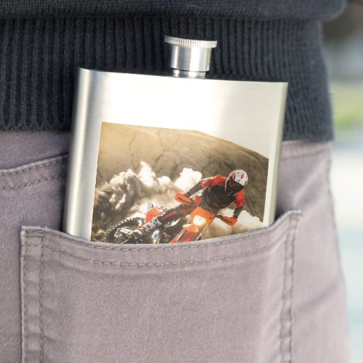 Motocross Rider Flachmann (Beispiel)