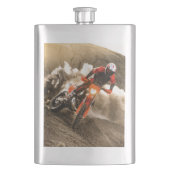 Motocross Rider Flachmann (Vorderseite)