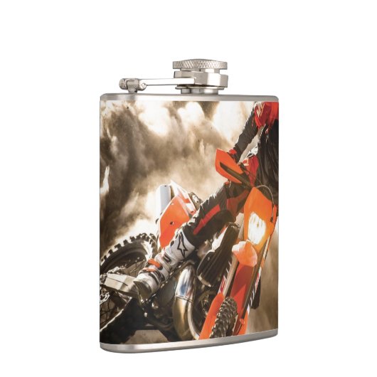 Motocross Rider Flachmann (Rechts)