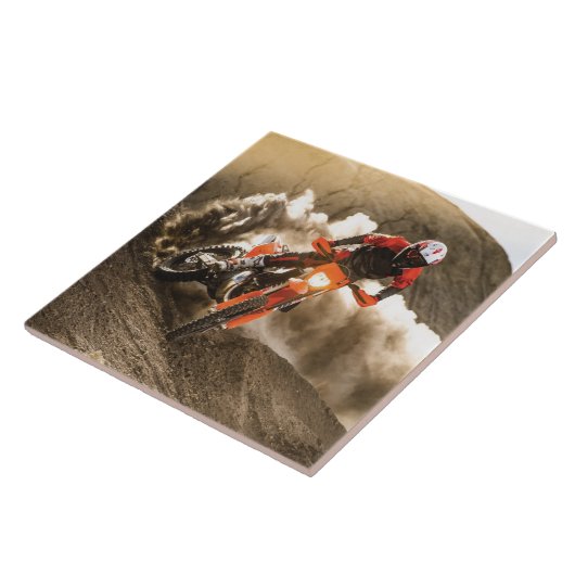 Motocross Rider Fliese (Seite)