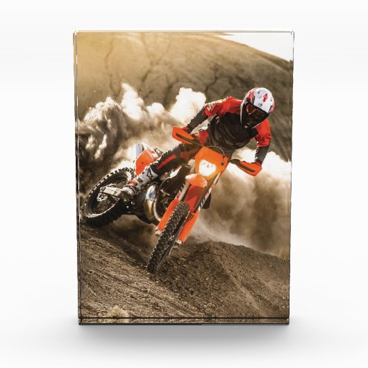 Motocross Rider Fotoblock (Vorderseite)