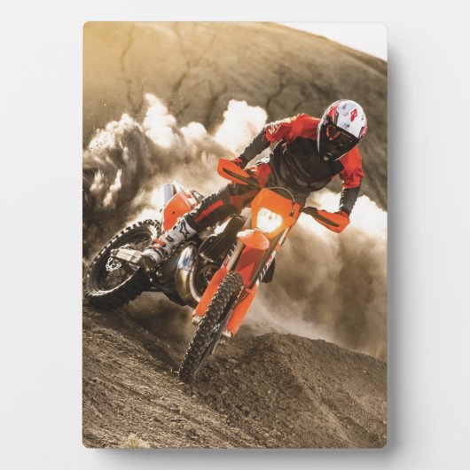 Motocross Rider Fotoplatte (Vorderseite)