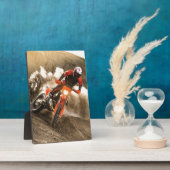 Motocross Rider Fotoplatte (Seite)