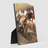 Motocross Rider Fotoplatte (Seite)