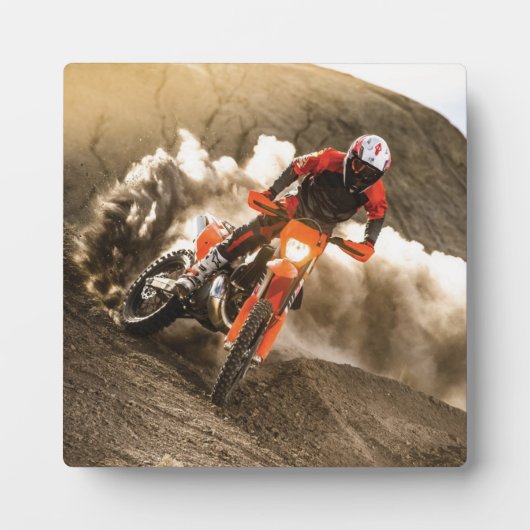 Motocross Rider Fotoplatte (Vorderseite)