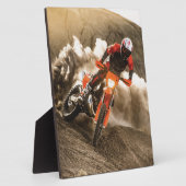 Motocross Rider Fotoplatte (Seite)