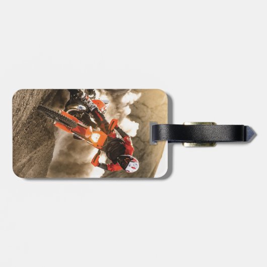 Motocross Rider Gepäckanhänger (Rückseite horizontal)