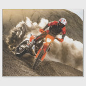 Motocross Rider Geschenkpapier (Flach)