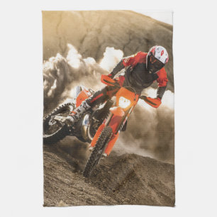 Motocross Rider Geschirrtuch