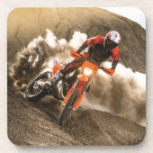 Motocross Rider Getränkeuntersetzer (Vorderseite)