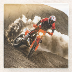 Motocross Rider Glasuntersetzer