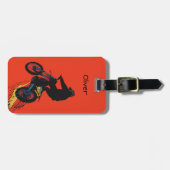 Motocross Rider Jump Gepäckanhänger (Vorderseite horizontal)