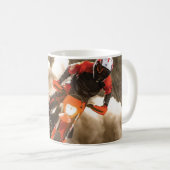 Motocross Rider Kaffeetasse (VorderseiteRechts)