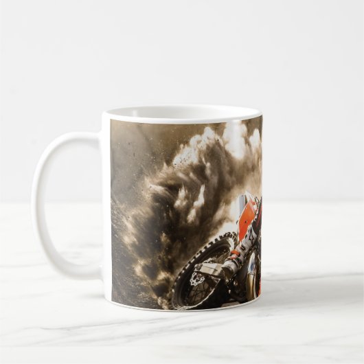Motocross Rider Kaffeetasse (Links)