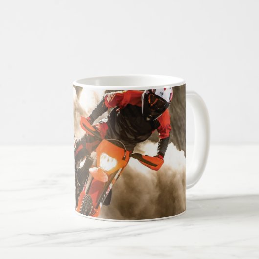 Motocross Rider Kaffeetasse (VorderseiteRechts)