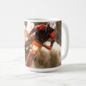Motocross Rider Kaffeetasse (VorderseiteRechts)
