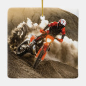 Motocross Rider Keramikornament (Rückseite)