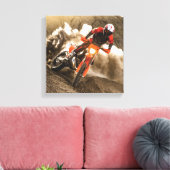 Motocross Rider Leinwanddruck (Insitu (Wohnzimmer))