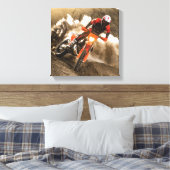 Motocross Rider Leinwanddruck (Insitu (Schlafzimmer))
