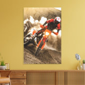 Motocross Rider Leinwanddruck (Insitu (Wohnzimmer))