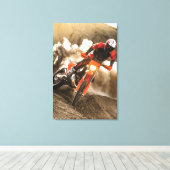 Motocross Rider Leinwanddruck (Insitu (Holzboden))