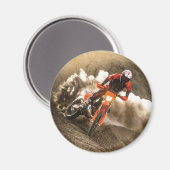 Motocross Rider Magnet (Vorderseite/Rückseite)