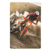 Motocross Rider Mini Klemmbrett (Rückseite)