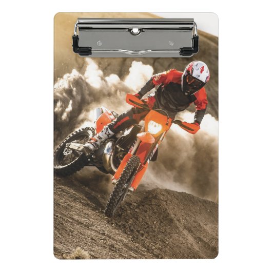 Motocross Rider Mini Klemmbrett (Vorderseite)