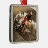 Motocross Rider Ornament Aus Metall (Rechts)