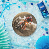 Motocross Rider Pappteller (Party)