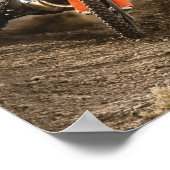 Motocross Rider Poster (Ecke)