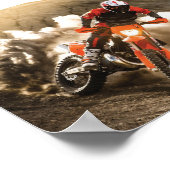 Motocross Rider Poster (Ecke)