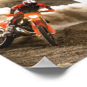 Motocross Rider Poster (Ecke)