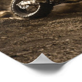 Motocross Rider Poster (Ecke)