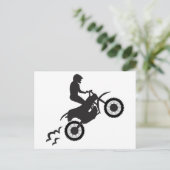 Motocross Rider Postkarte (Stehend Vorderseite)