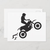 Motocross Rider Postkarte (Vorne/Hinten)