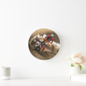Motocross Rider Runde Wanduhr (Zuhause)